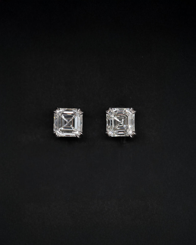 4.10 TCW Lennon Diamond Stud Earrings White Gold