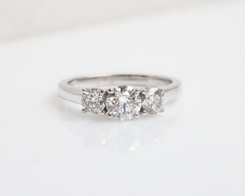 Lily Three Stone Diamond Ring