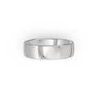 Platinum or white-gold men's wedding ring with a polished finish on a white background. By Meaden Master Jewellers. Award-winning team of Jewellers, based in Auckland, New Zealand.
