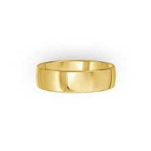 Yellow-gold men's wedding ring with a polished finish on a white background. By Meaden Master Jewellers. Award-winning team of Jewellers, based in Auckland, New Zealand.