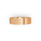 Rose-gold wedding band, by Meaden Master Jewellers. Award-winning team of Jewellers, based in Auckland, New Zealand.
