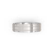 White gold or platinum wedding band, by Meaden Master Jewellers in Auckland, New Zealand. Award-winning team.