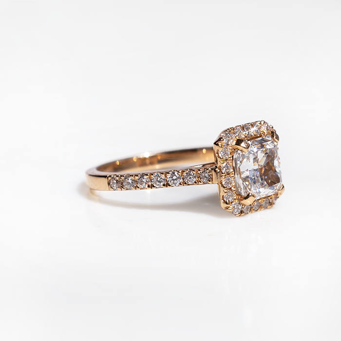 Evelyn Cushion Diamond Ring