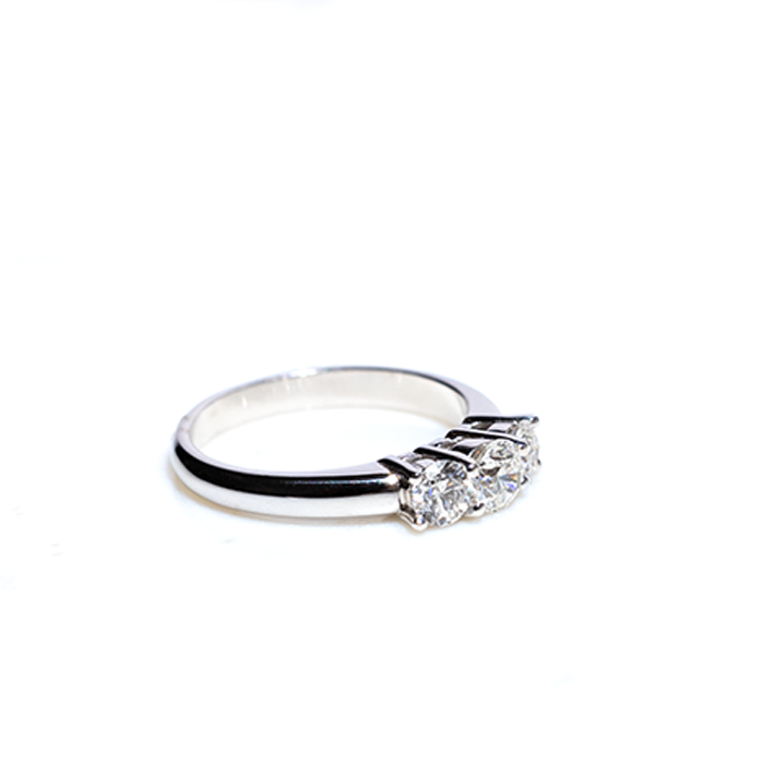 Lily Three Stone Diamond Ring