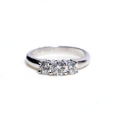 Lily Three Stone Diamond Ring