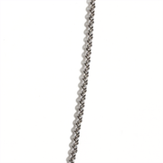 close up on platinum chain 