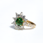 Gwen Asymmetric Tsavorite Ring