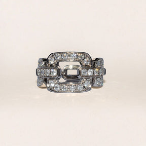 Chanel Diamond Chainlink Ring
