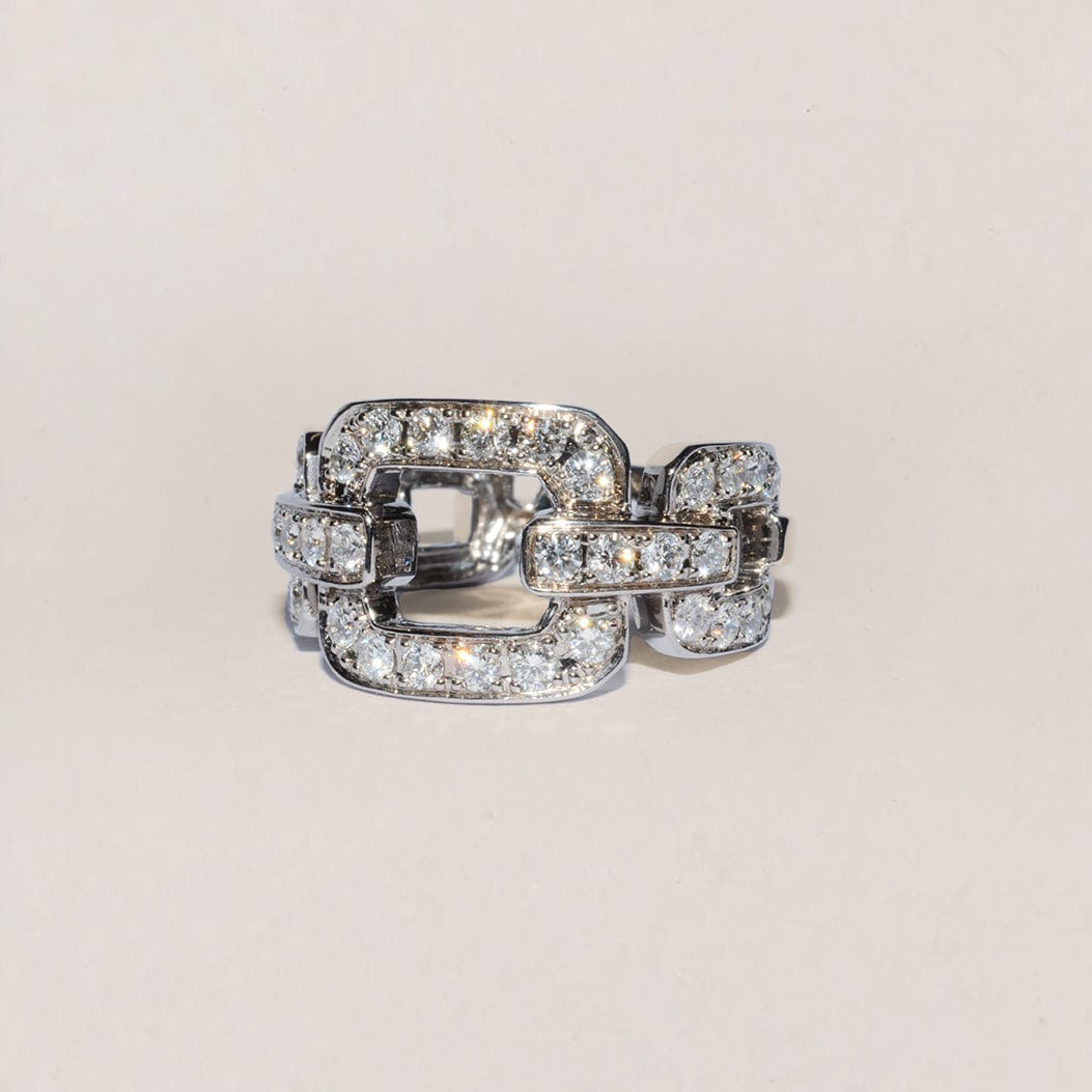 Chanel Diamond Chainlink Ring