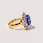 Isla Cushion Cut Sapphire Halo Cluster Ring