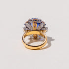 Isla Cushion Cut Sapphire Halo Cluster Ring