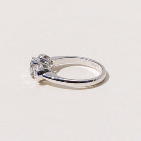 Handmade Lab Grown Diamond Engagement three stone Ring at Meaden Master Jewellers