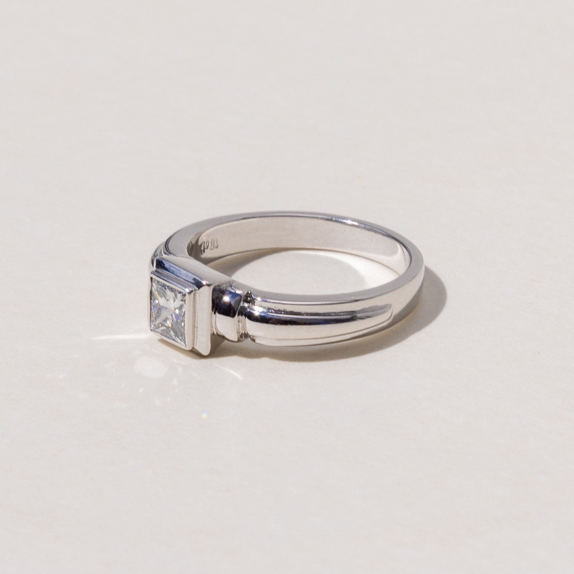 Heidi Princess Cut Solitaire Ring