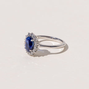 Sapphire and Diamond Engagement Ring Made to Order in Auckland NZ