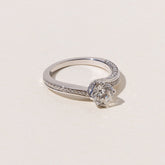 Bespoke Diamond solitaire handmade in our Auckland showroom