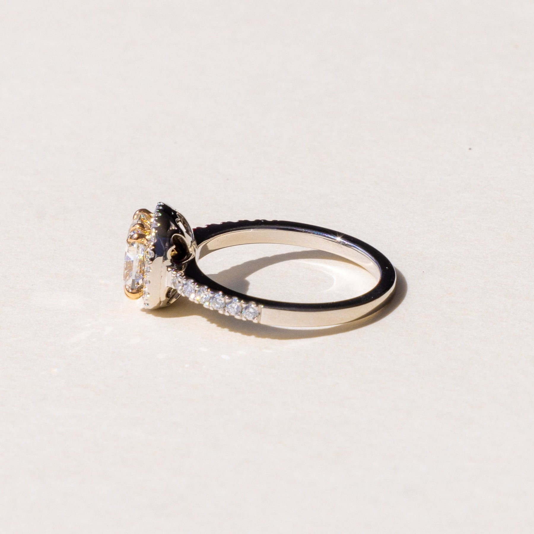 
Bespoke Diamond solitaire handcrafted in our Auckland showroom
