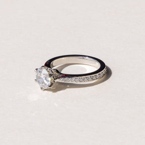 
Platinum Brilliant Diamond Solitaire handcrafted in Auckland NZ by our Master Jeweller
