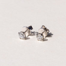 Handcrafted Diamond Stud Earrings 