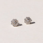 Diamond studs in white gold made by our master jewellers in auckland nz