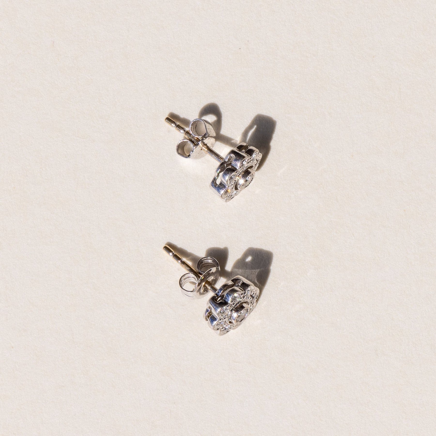 Flora Diamond Stud Earrings