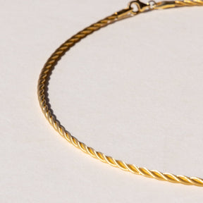 Bespoke Handmade 18ct Yellow Gold Rope Chain 