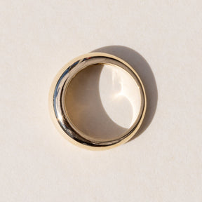 bold dome gold ring