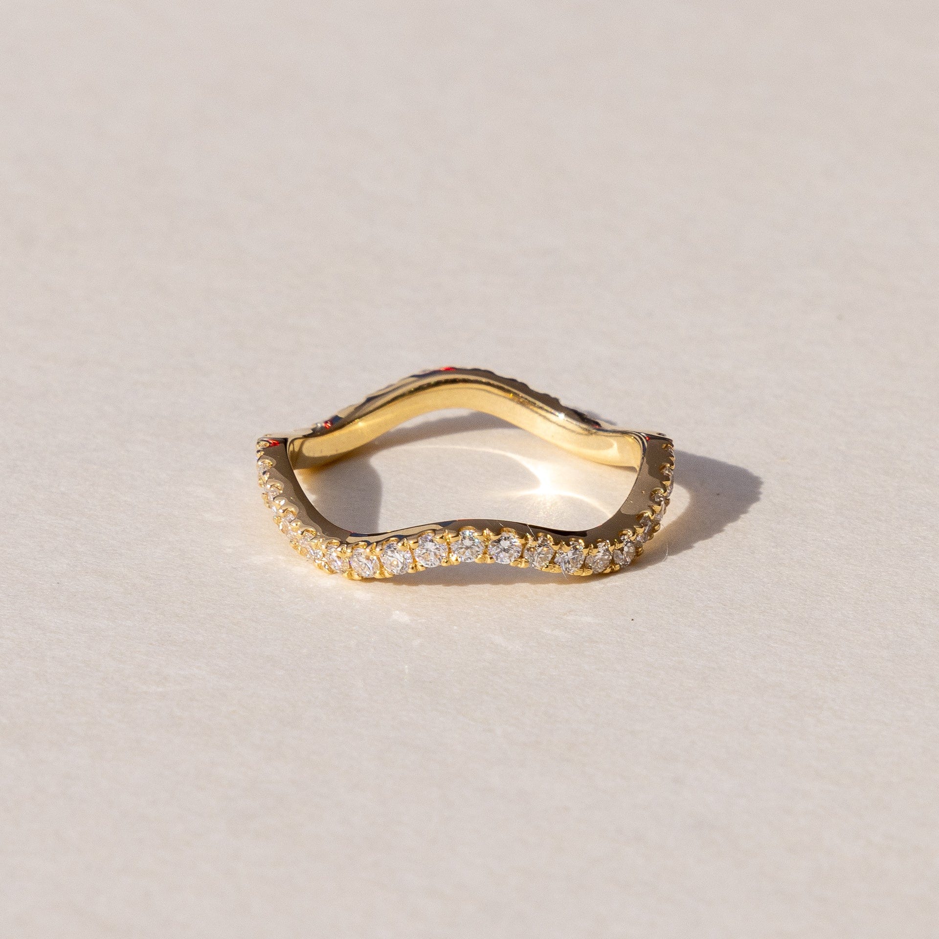 Yellow Gold handmade eternity band