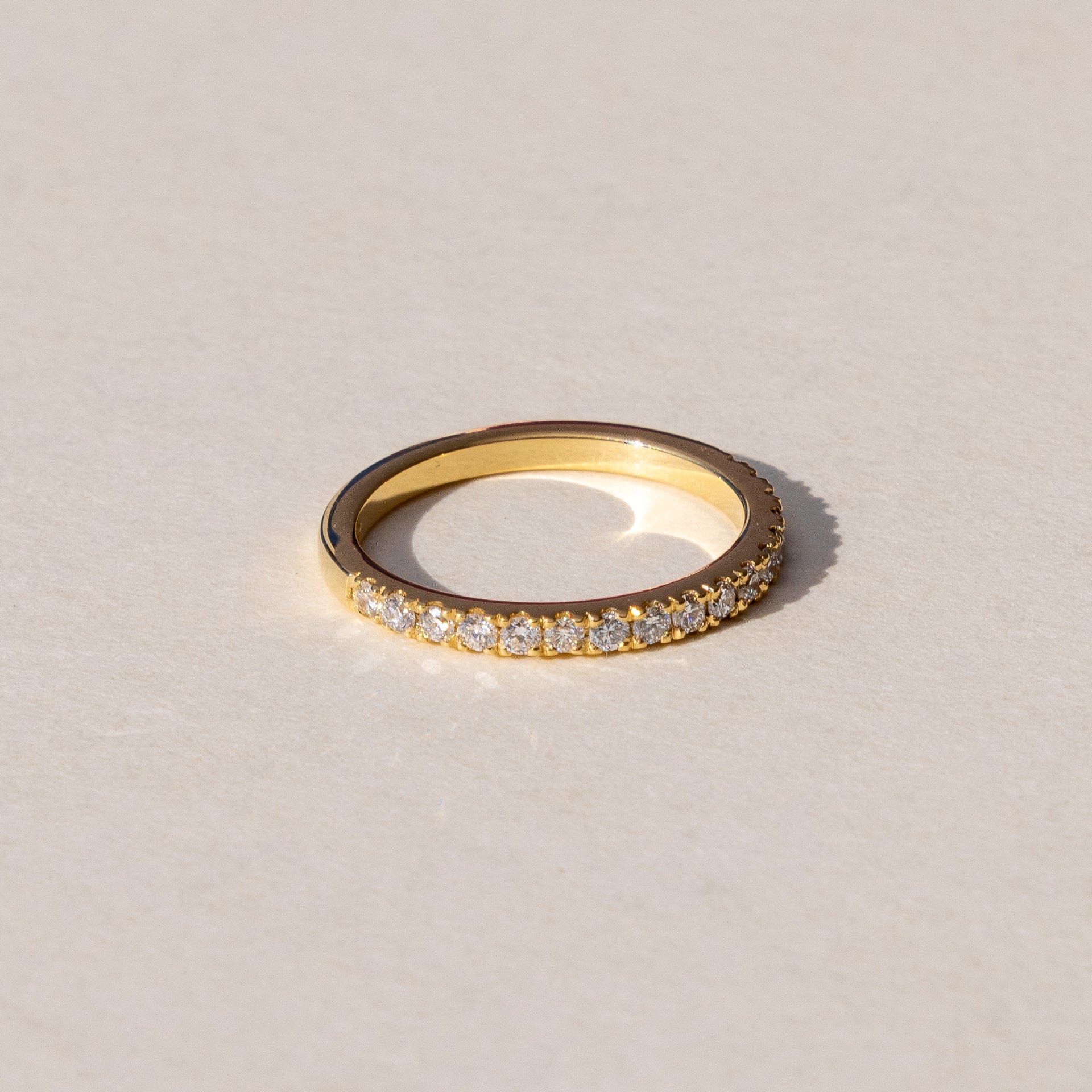 Diamond half eternity band crafted in Auckland New Zealand