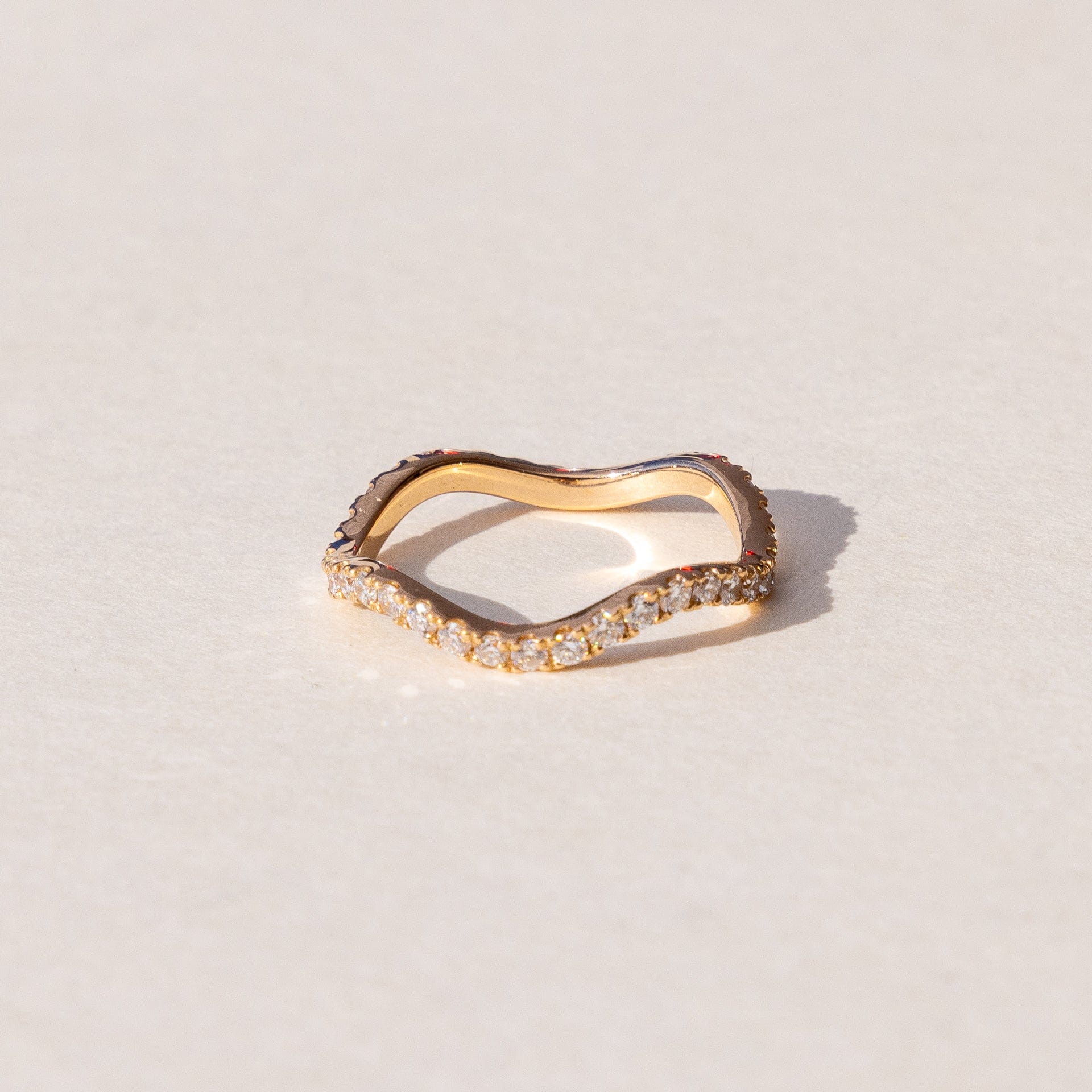 Yellow Gold handmade eternity band
