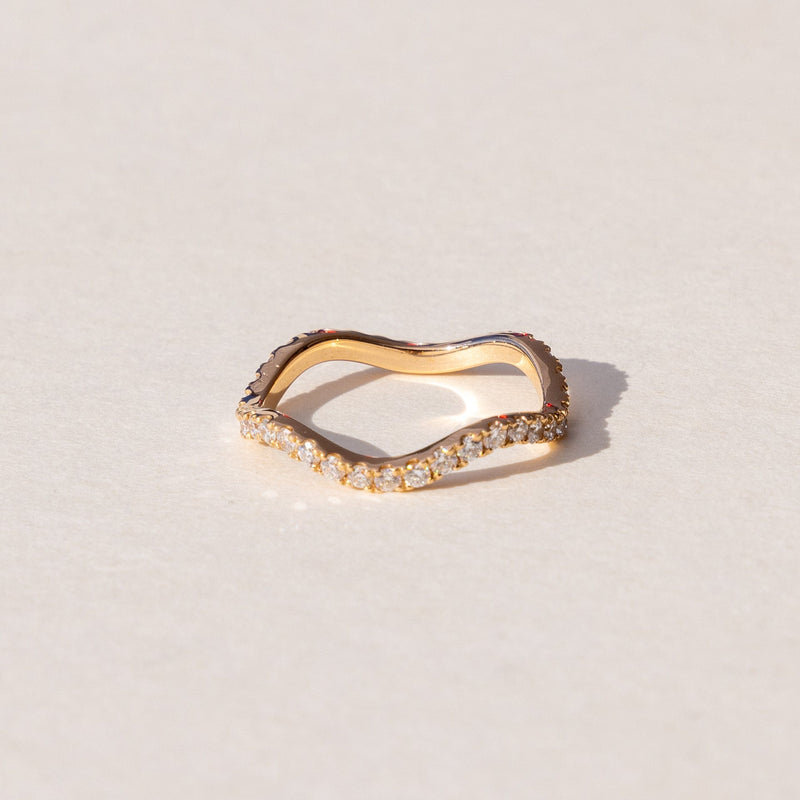 Yellow Gold handmade eternity band