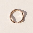 Wave design diamond and Gold ring