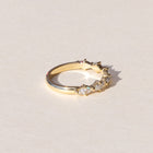 Half Diamond Marquise Eternity Band in 18ct Yellow Gold