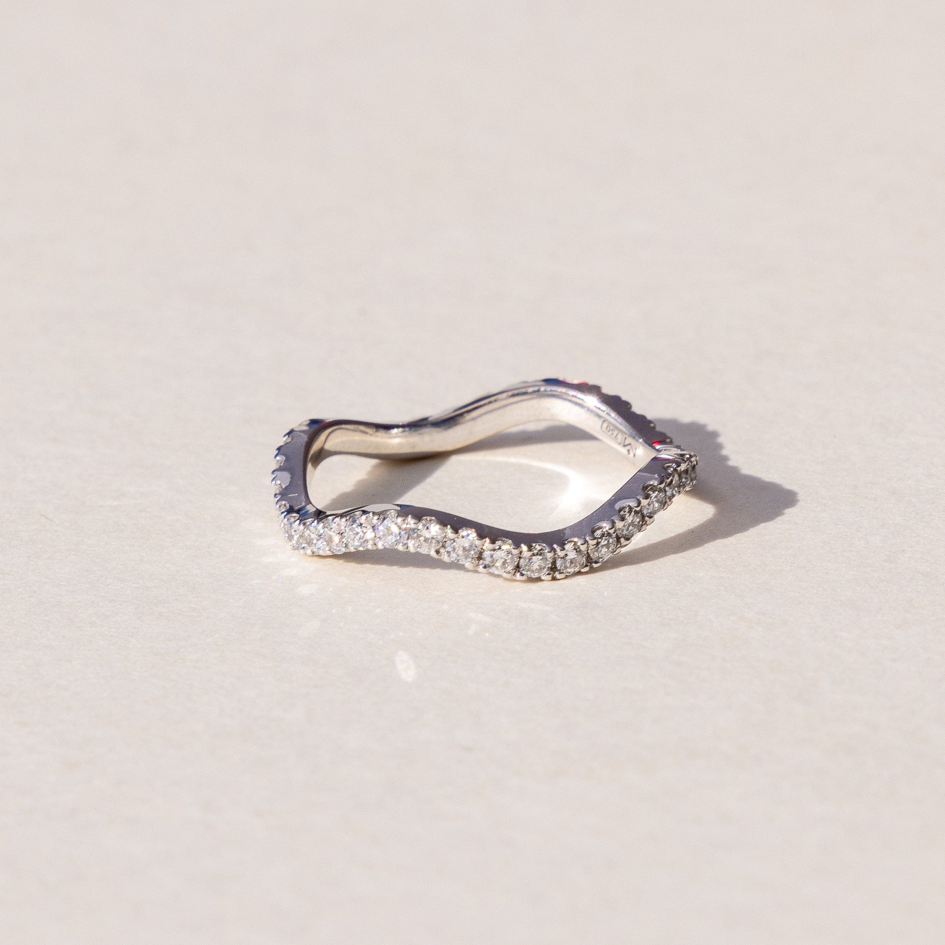 White Gold handmade eternity band