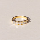 
Handmade Half Diamond Eternity Band in 18ct Yellow Gold
