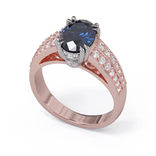 Rafaella Sapphire and Diamond Engagement Ring