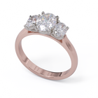 Abbey Three Stone Diamond Ring