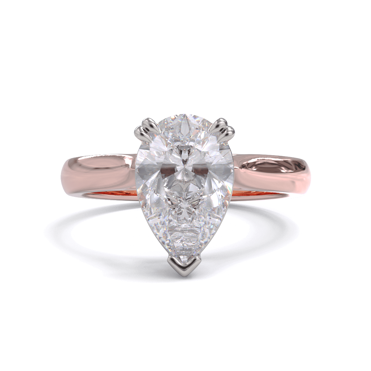 Ivy Pear Cut Diamond Solitaire