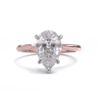 Georgina Pear Cut Diamond Solitaire