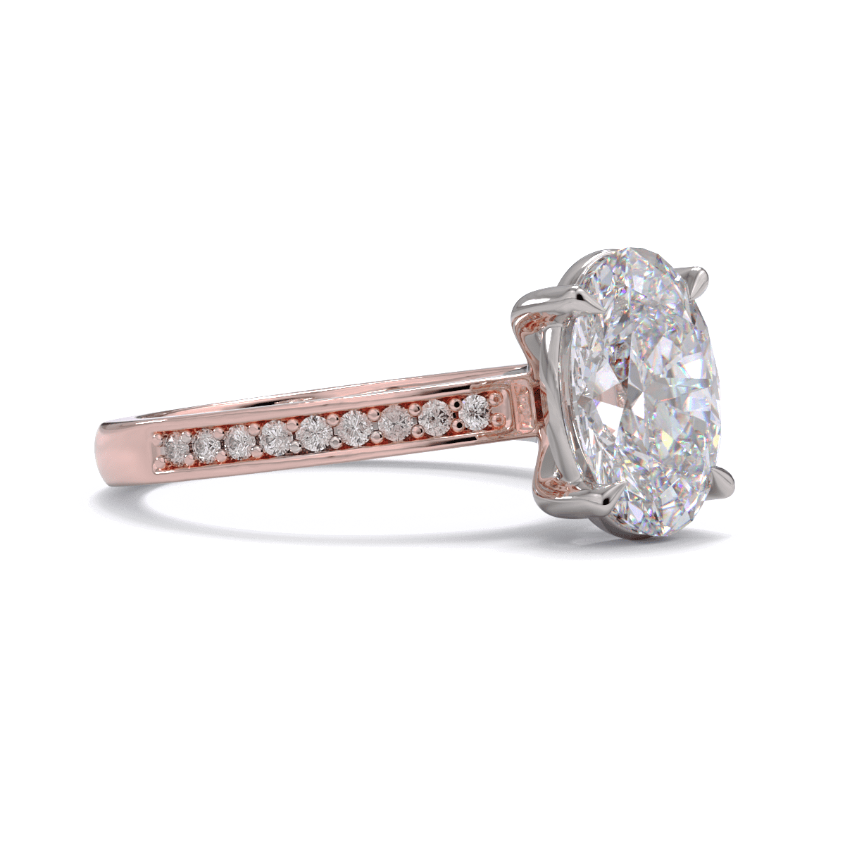 Quinn Oval Diamond Solitaire