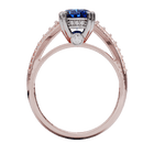 Rafaella Sapphire and Diamond Engagement Ring