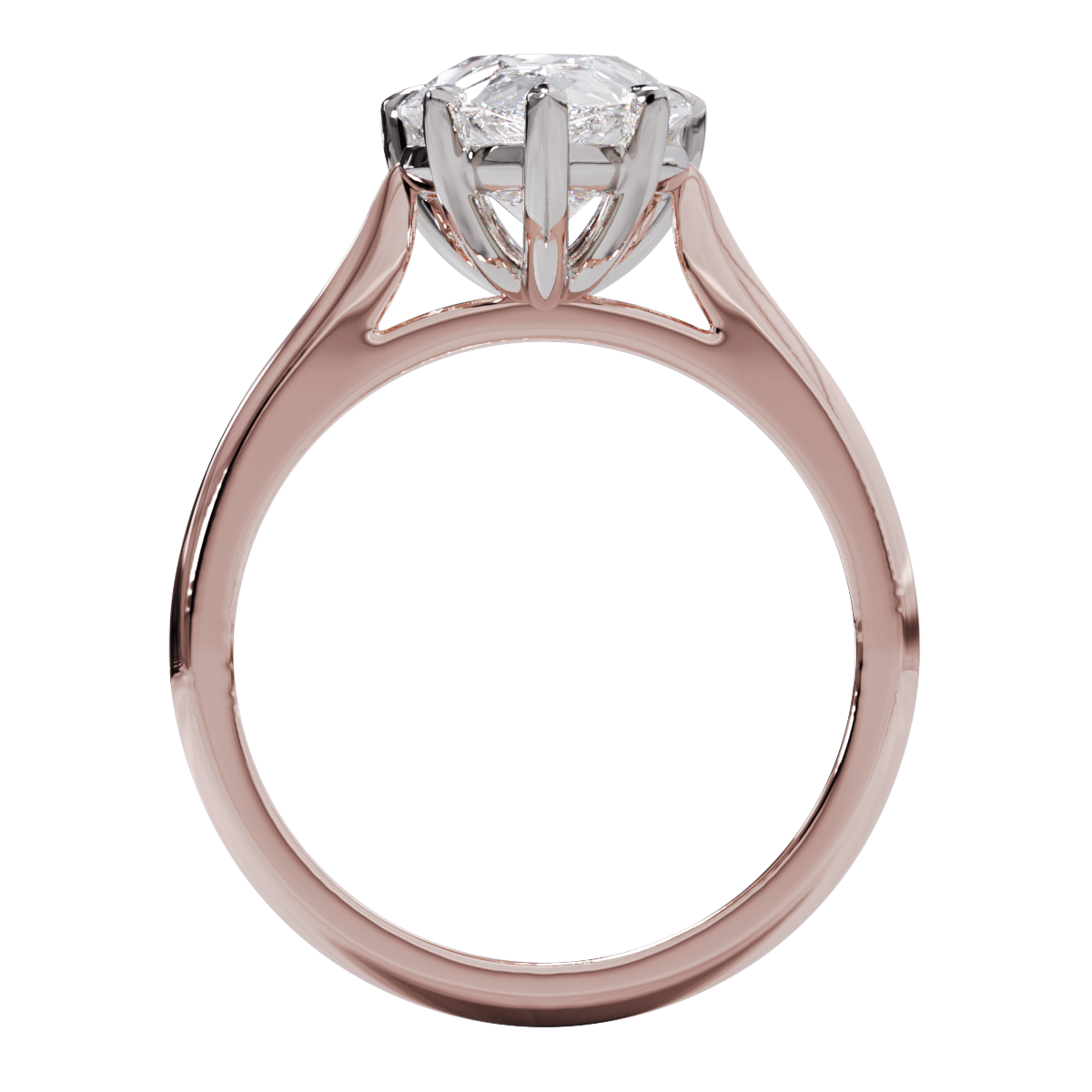 Georgina Pear Cut Diamond Solitaire