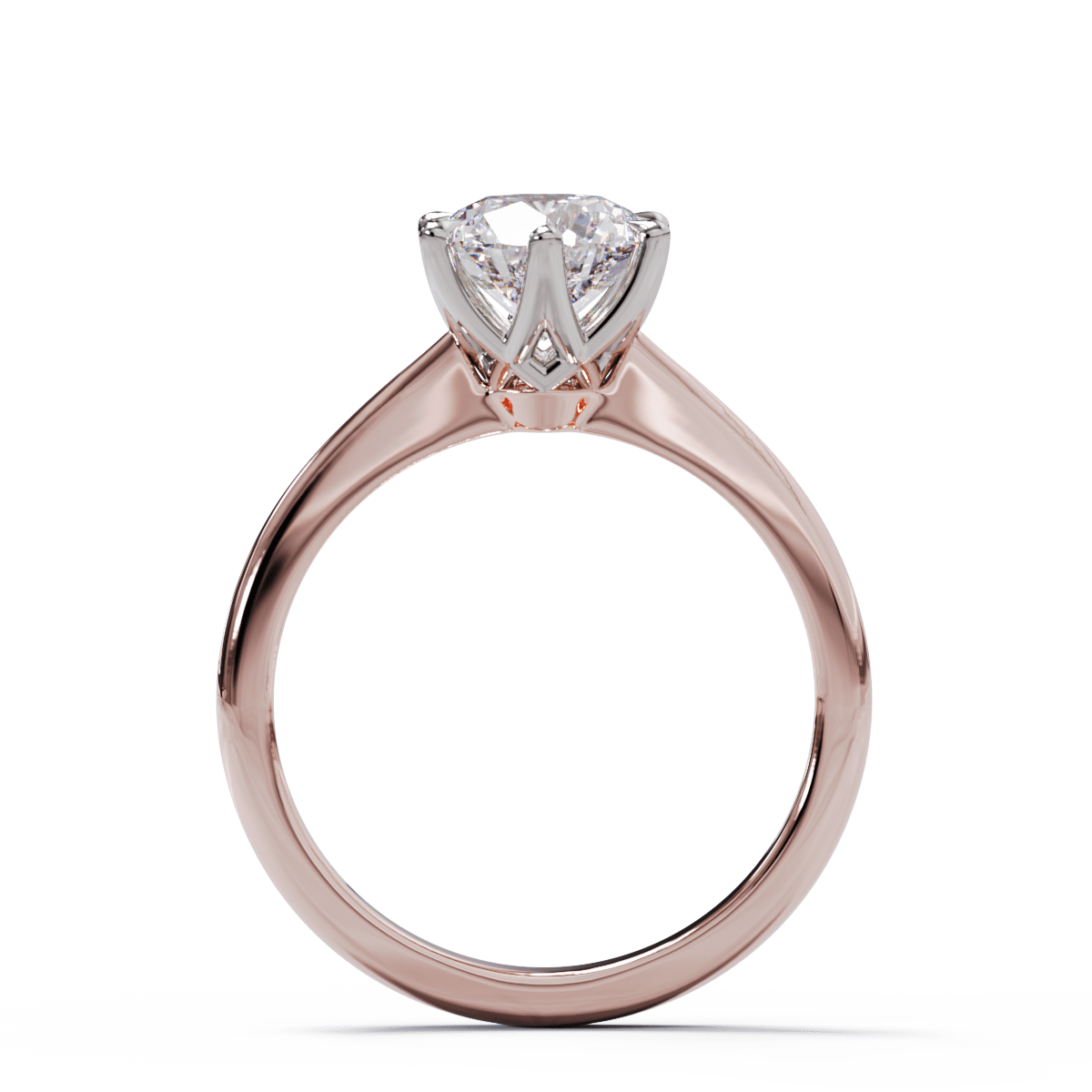 France Round Diamond Solitaire