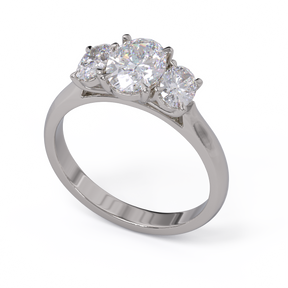 Abbey Three Stone Diamond Ring
