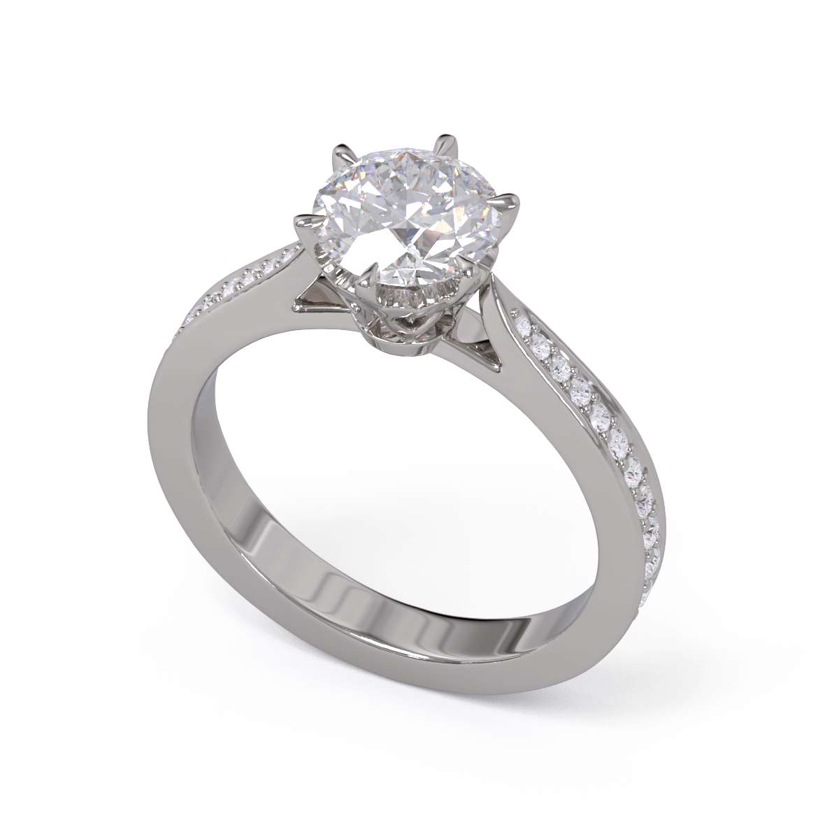 Jacqui Round Brilliant Diamond Solitaire