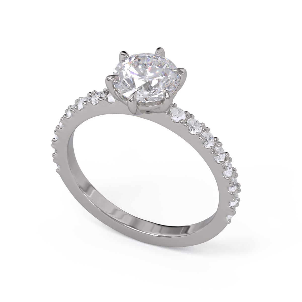 Katrina Round Brilliant Diamond Solitaire