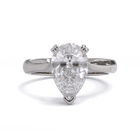 Ivy Pear Cut Diamond Solitaire