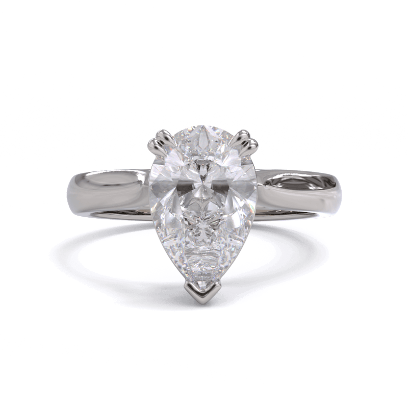 Ivy Pear Cut Diamond Solitaire