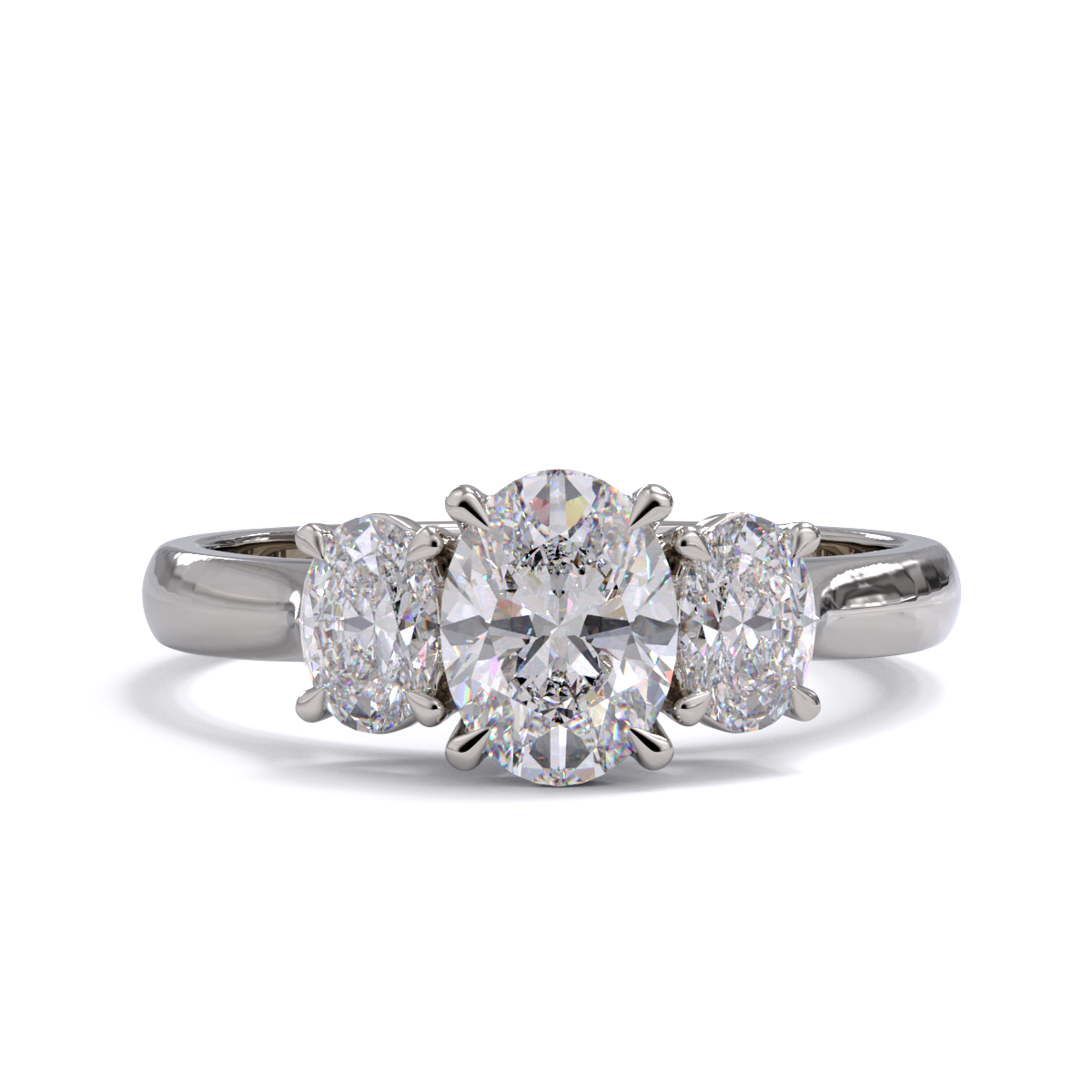 Abbey Three Stone Diamond Ring