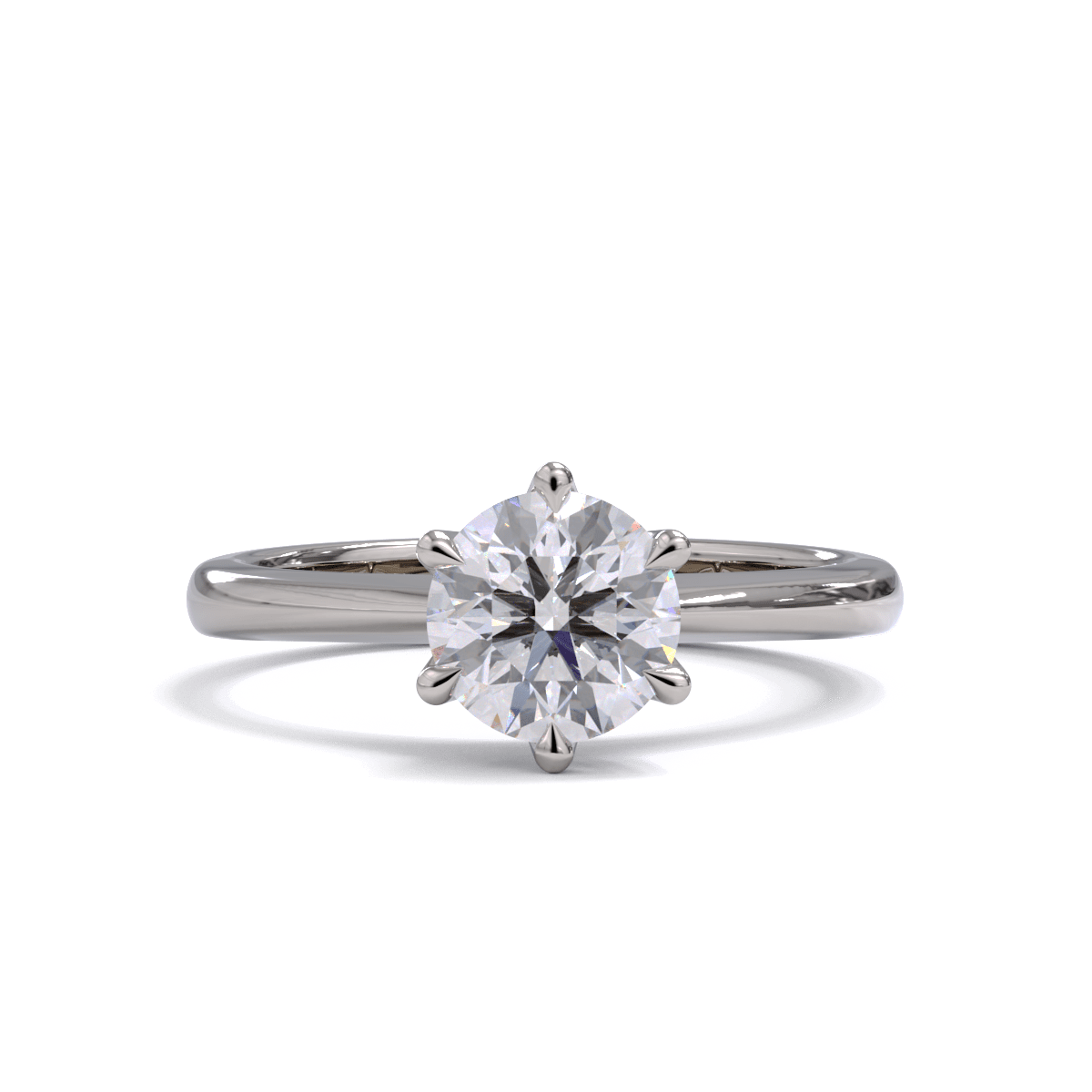 France Round Diamond Solitaire