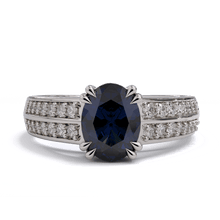 Rafaella Sapphire and Diamond Engagement Ring